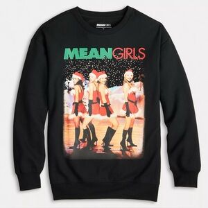 MEAN GIRLS Holiday Christmas Talent Show Graphic Crewneck Sweatshirt XL Juniors